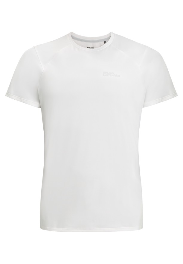 White Jack Wolfskin Prelightrail Men T Shirts | 95981739