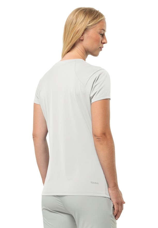White Jack Wolfskin Prelightrail Women T Shirts | 22935922