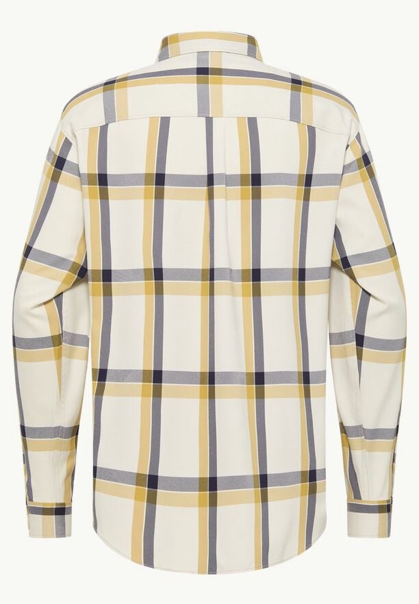 White Jack Wolfskin Steinwand Men Shirts | 23603229
