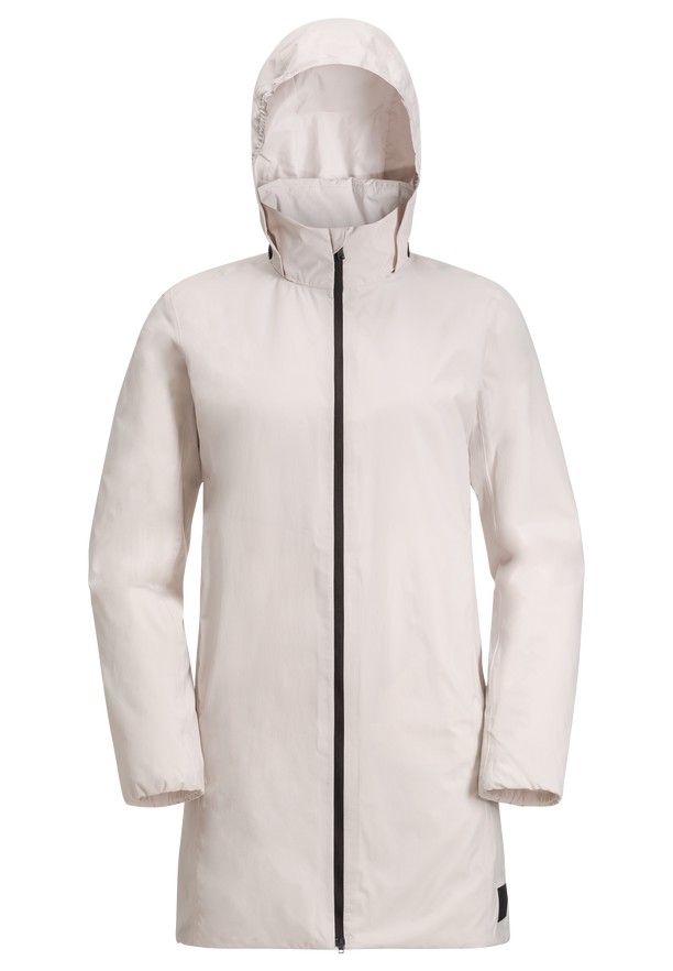 White Jack Wolfskin Textor Women Coats | 77825155