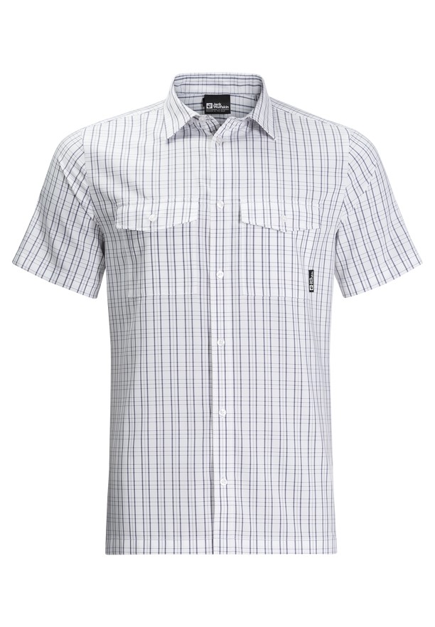 White Jack Wolfskin Thompson Men Shirts | 73597137