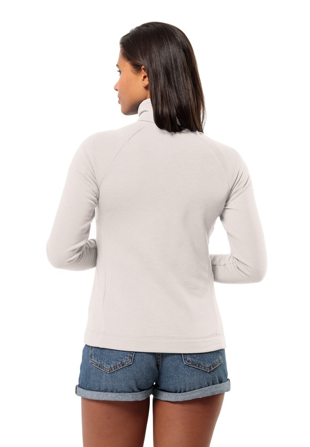 White Jack Wolfskin Waldsee Women Fleece Jackets | 76428411