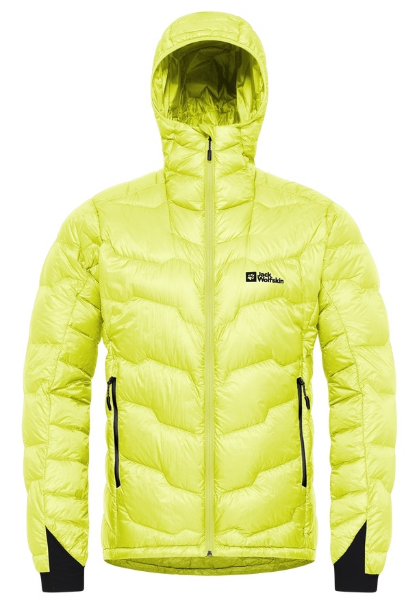 Yellow Jack Wolfskin Alpspitze Hoody Men Down Jackets | 39264329
