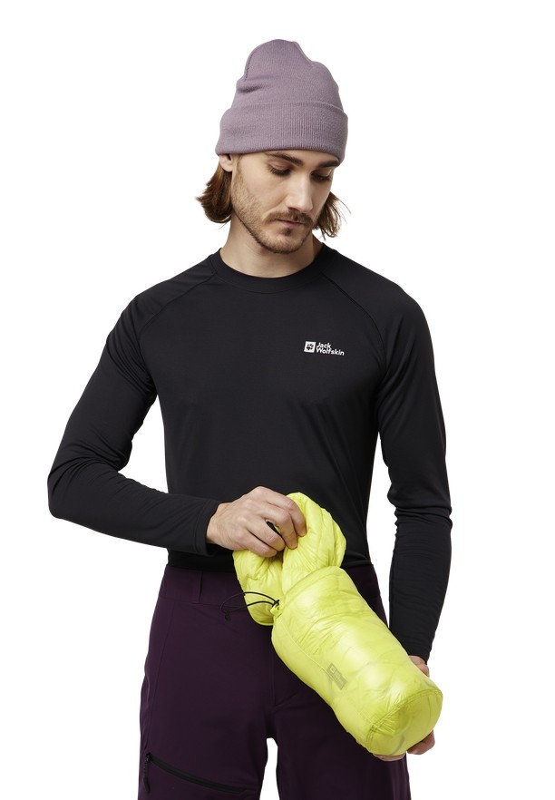 Yellow Jack Wolfskin Alpspitze Hoody Men Down Jackets | 39264329