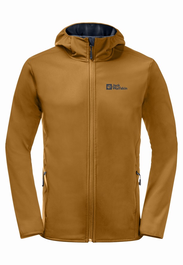 Yellow Jack Wolfskin Bornberg Hoody Men Softshell Jackets | 41515447