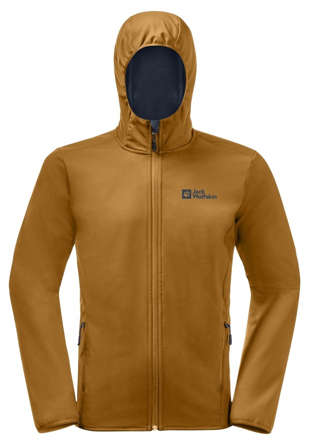 Yellow Jack Wolfskin Bornberg Hoody Men Softshell Jackets | 41515447
