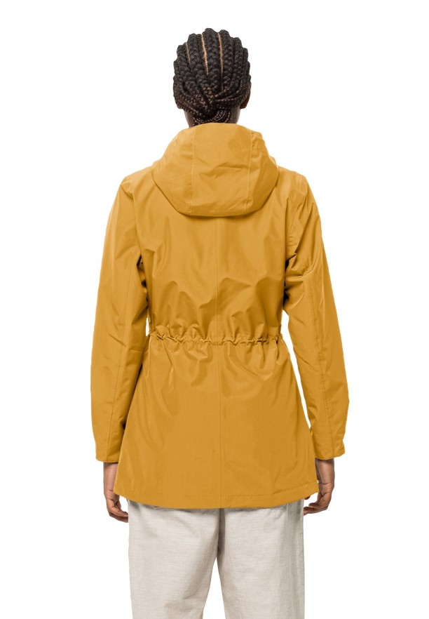 Yellow Jack Wolfskin Dakar Women Rain Coats | 43092887