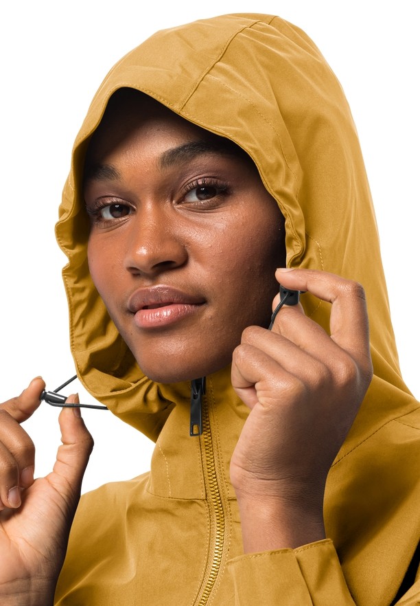 Yellow Jack Wolfskin Dakar Women Rain Coats | 43092887