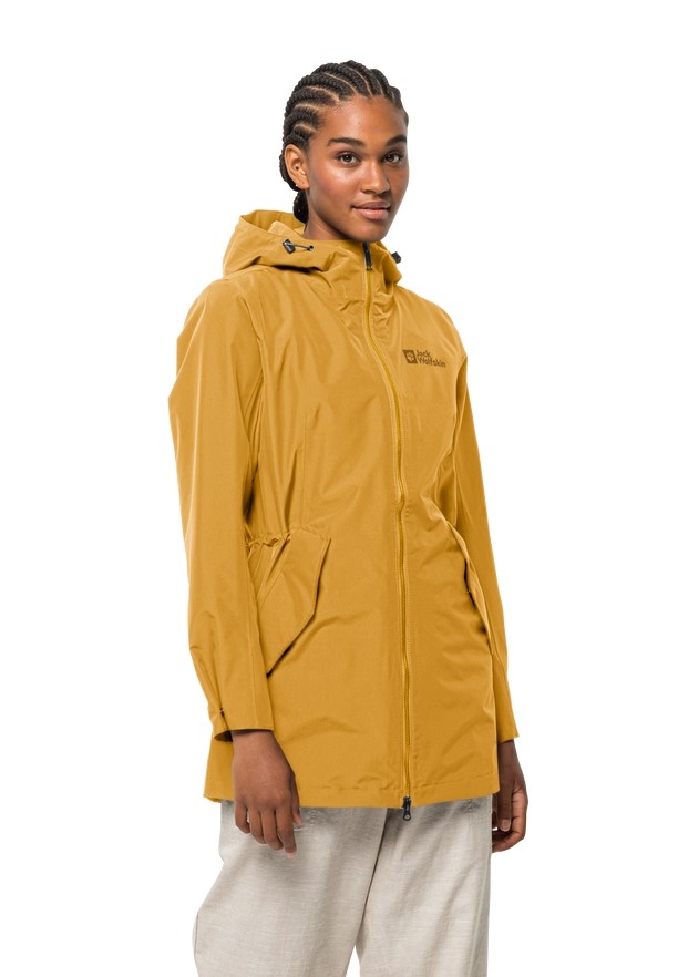 Yellow Jack Wolfskin Dakar Women Rain Coats | 43092887