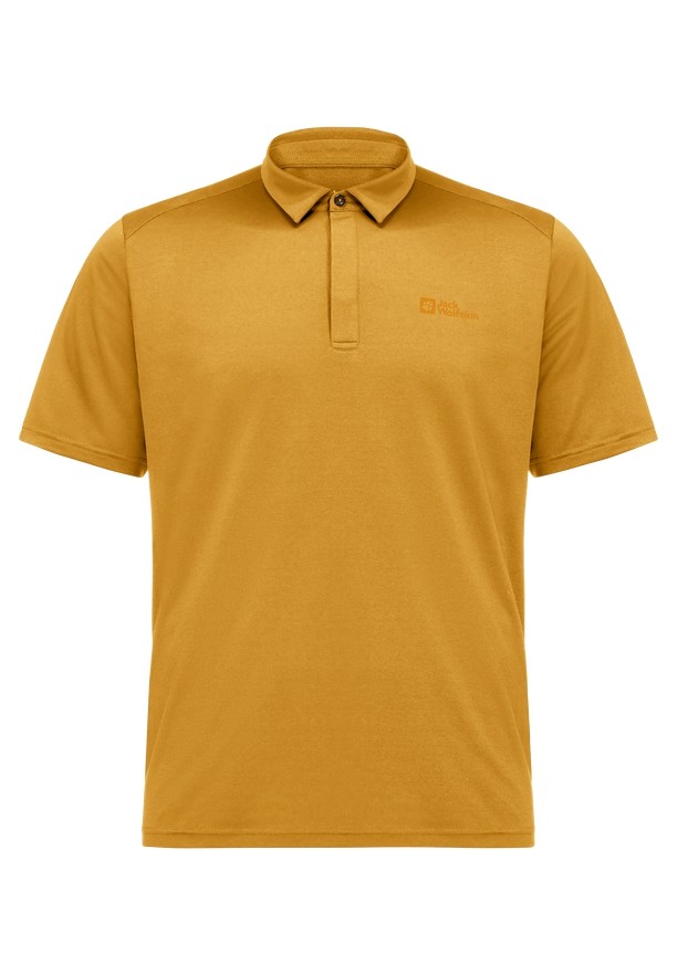 Yellow Jack Wolfskin Delgami Men Polo Shirts | 67641188