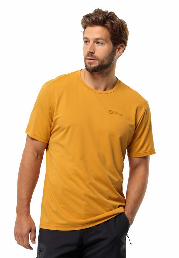 Yellow Jack Wolfskin Delgami S/s Men T Shirts | 97323553