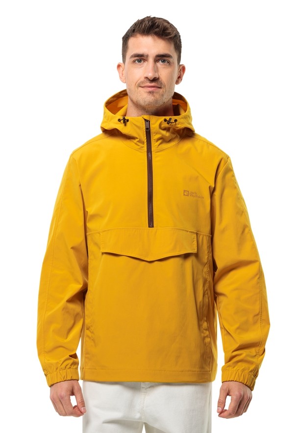 Yellow Jack Wolfskin Desert Wind Overhead Men Jackets | 34356827