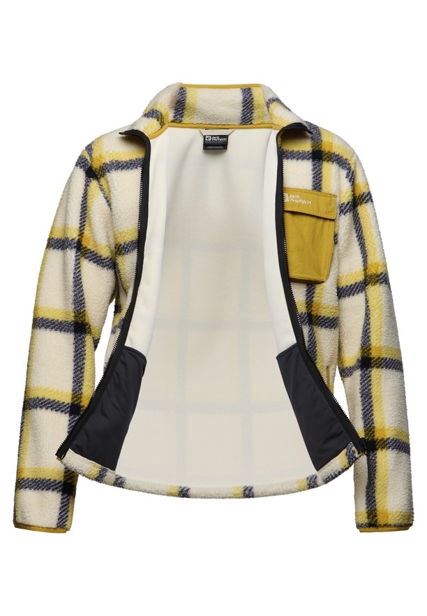 Yellow Jack Wolfskin Felslicht Check Men Fleece Jackets | 16790829