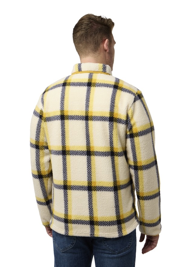 Yellow Jack Wolfskin Felslicht Check Men Fleece Jackets | 16790829
