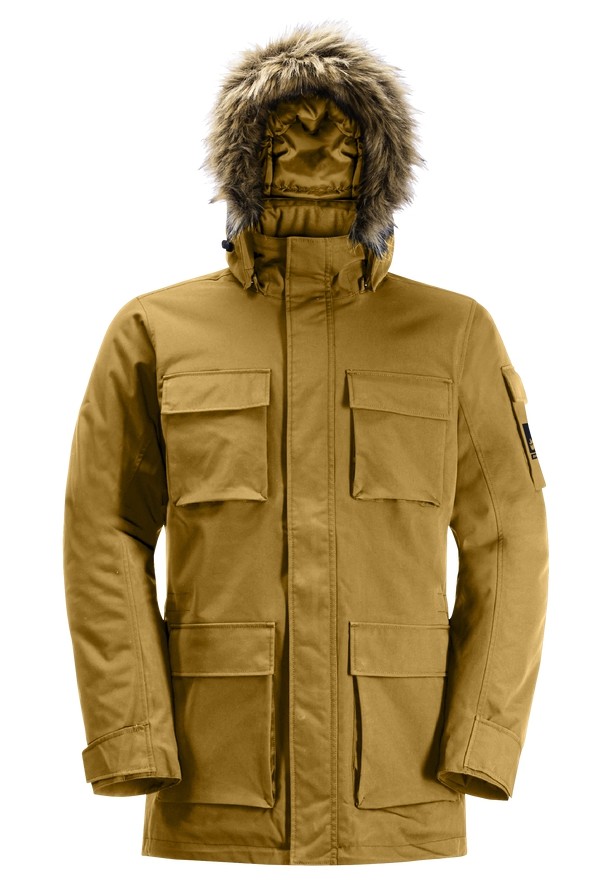 Yellow Jack Wolfskin Glacier Canyon Men Coats | 20671818