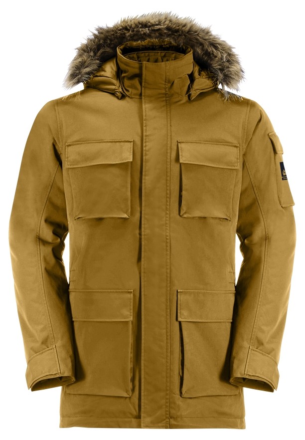 Yellow Jack Wolfskin Glacier Canyon Men Coats | 20671818