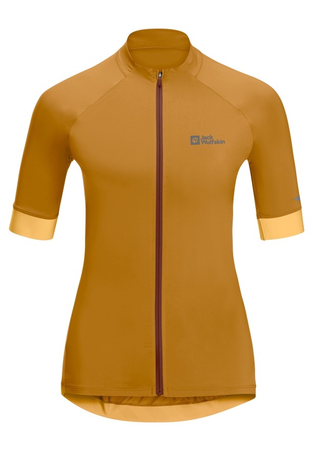 Yellow Jack Wolfskin Gravex Fz S/s W Bike Women T Shirts | 94012662