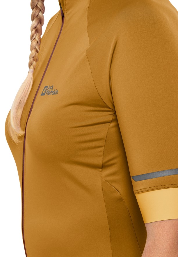 Yellow Jack Wolfskin Gravex Fz S/s W Bike Women T Shirts | 94012662