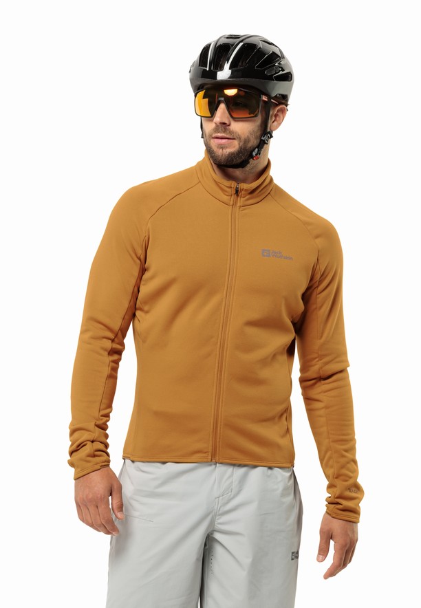 Yellow Jack Wolfskin Gravex Thermo Fz Men Fleece Jackets | 72188581