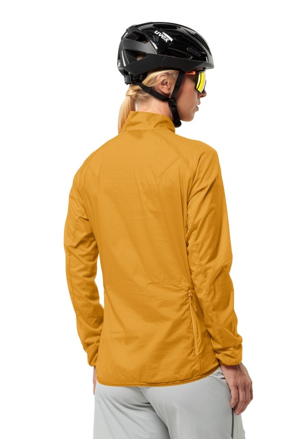 Yellow Jack Wolfskin Gravex Wind Women Softshell Jackets | 15086119