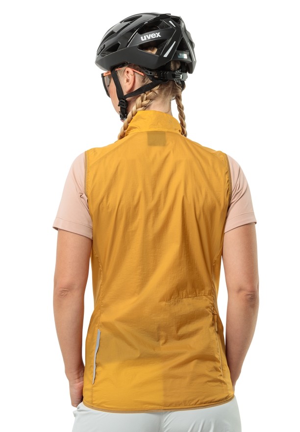 Yellow Jack Wolfskin Gravex Wind Women Vest | 33863127
