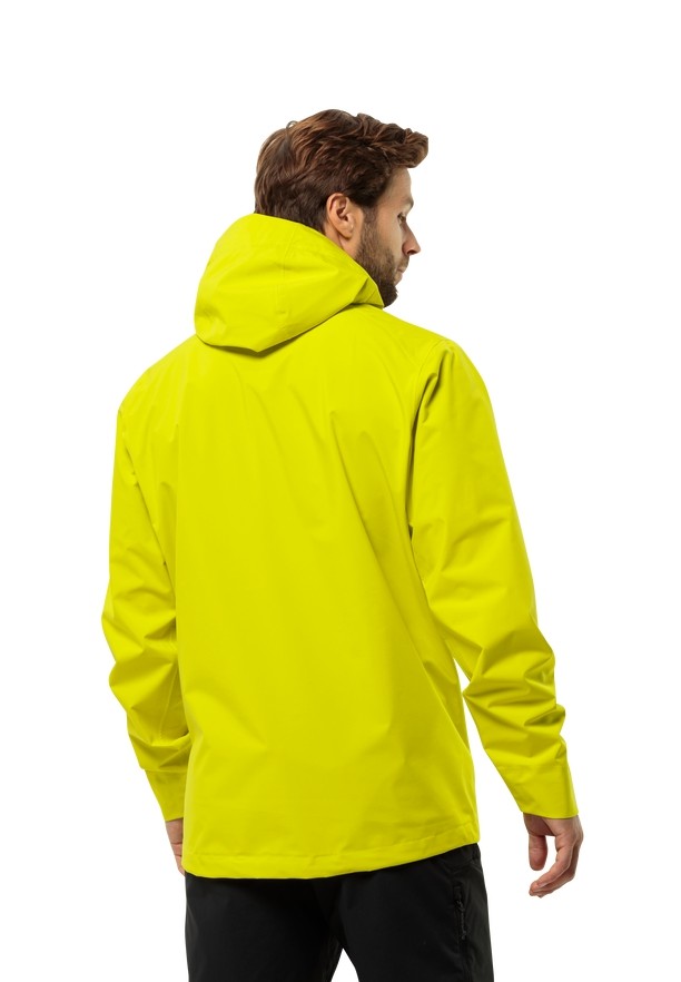 Yellow Jack Wolfskin Highest Peak 3l Men Rain Jackets | 21751469