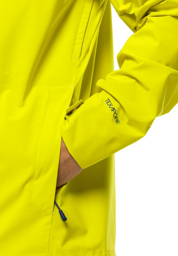 Yellow Jack Wolfskin Highest Peak 3l Men Rain Jackets | 21751469