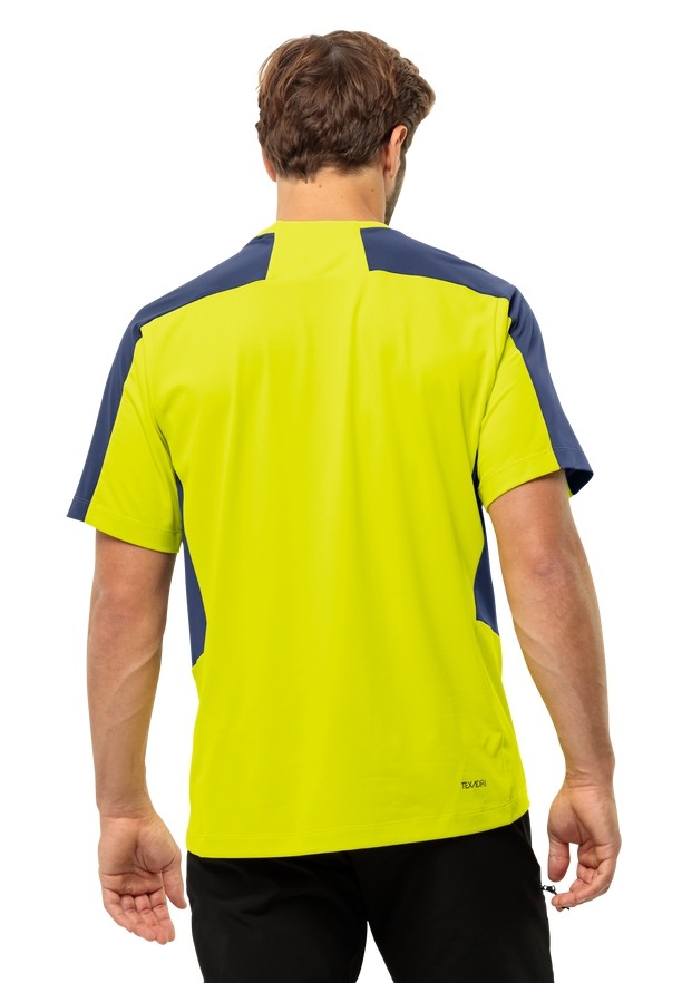 Yellow Jack Wolfskin Narrows Men T Shirts | 59148468