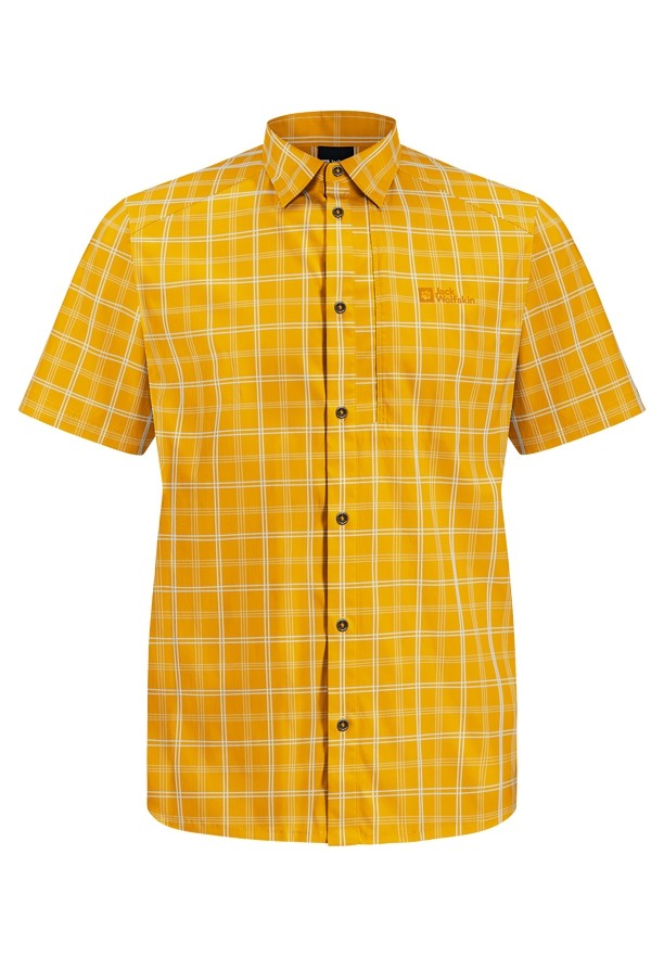 Yellow Jack Wolfskin Norbo S/s Men Shirts | 78177461