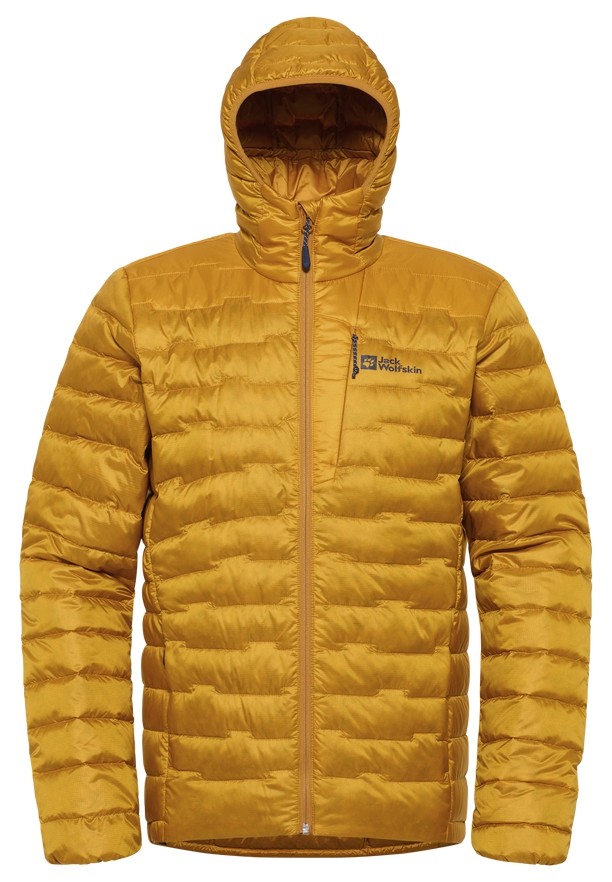 Yellow Jack Wolfskin Passamani Hoody Men Down Jackets | 10146659