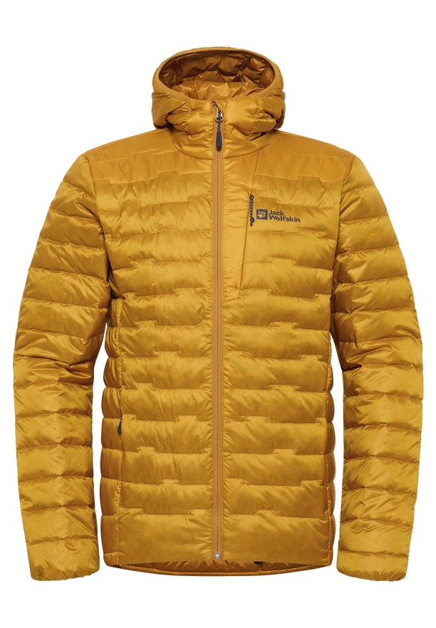 Yellow Jack Wolfskin Passamani Hoody Men Down Jackets | 10146659