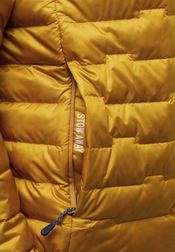 Yellow Jack Wolfskin Passamani Hoody Men Down Jackets | 10146659