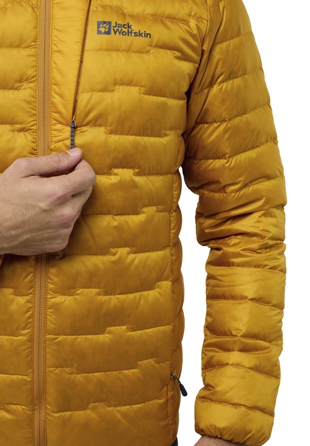 Yellow Jack Wolfskin Passamani Hoody Men Down Jackets | 10146659