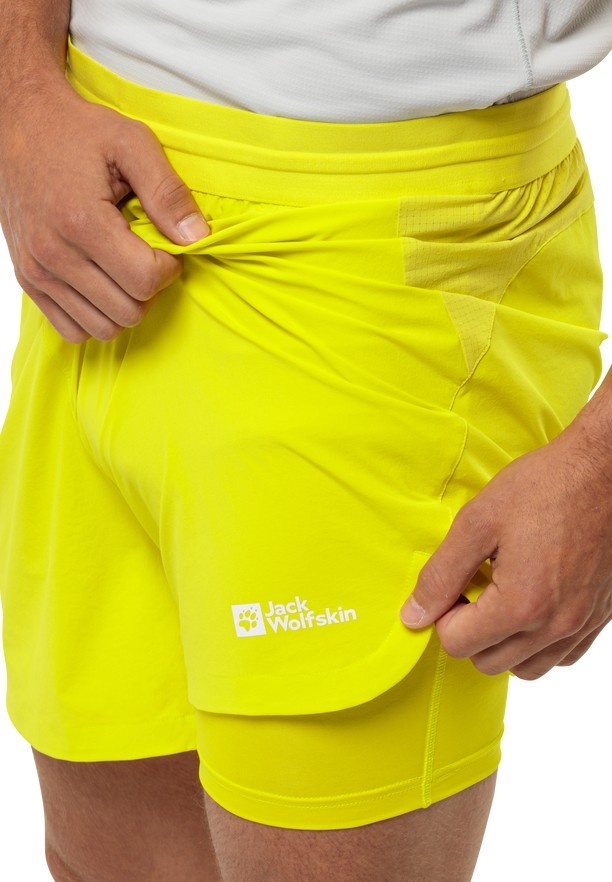 Yellow Jack Wolfskin Prelight 2in1 Men Shorts | 71373638