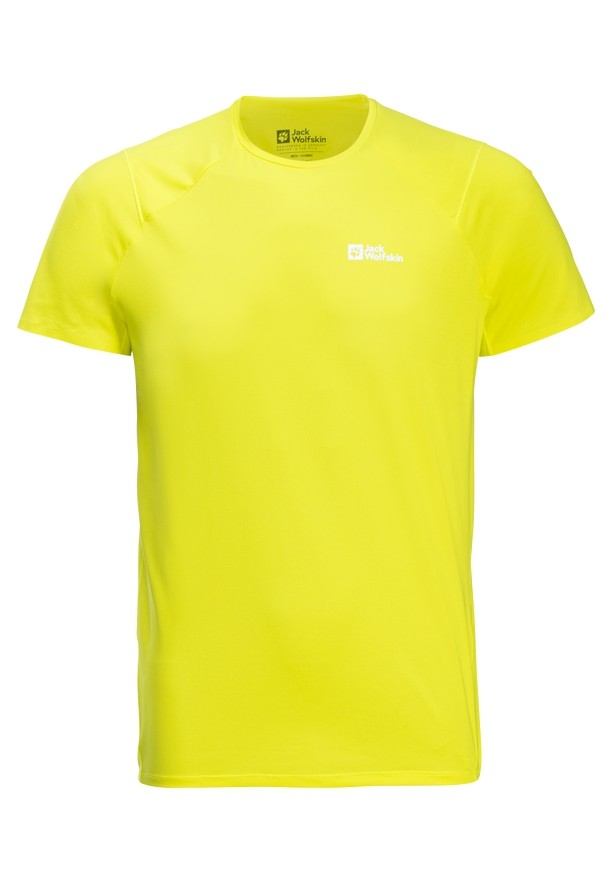 Yellow Jack Wolfskin Prelight Chill Men T Shirts | 77704899