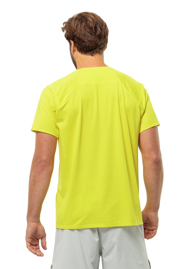 Yellow Jack Wolfskin Prelight Chill Men T Shirts | 77704899