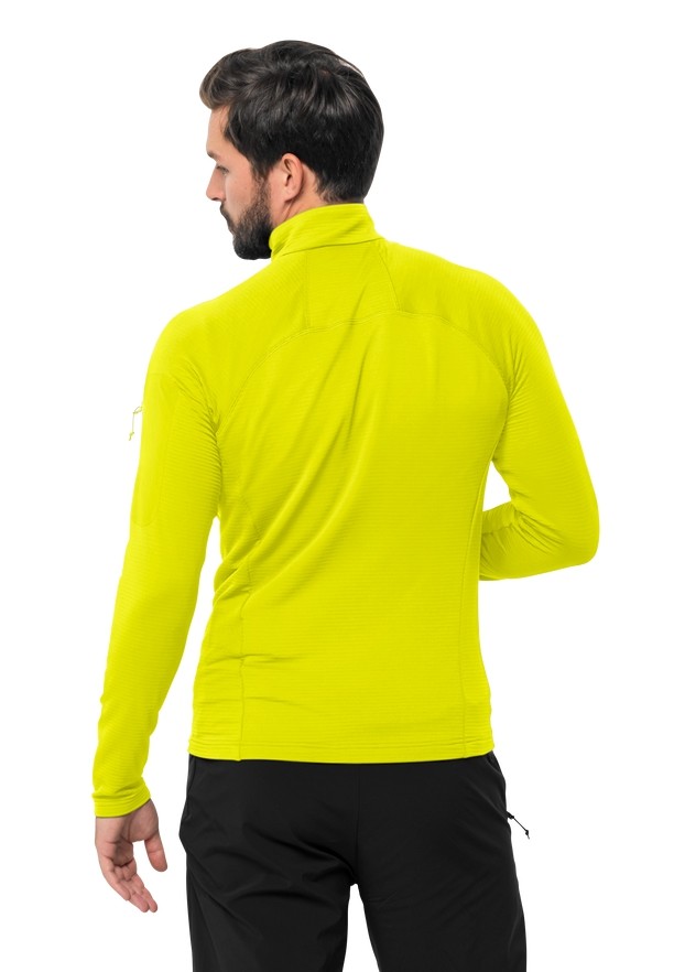 Yellow Jack Wolfskin Prelight Fz Men Fleece Jackets | 91115966