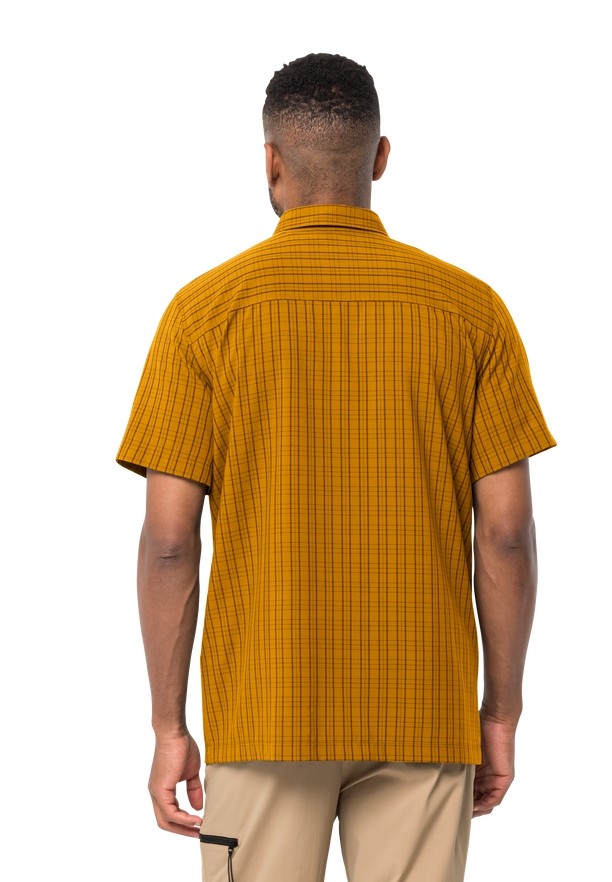 Yellow Jack Wolfskin Thompson Men Shirts | 94371988