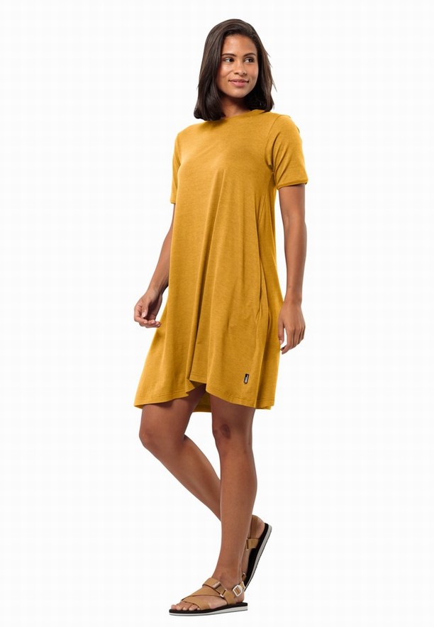 Yellow Jack Wolfskin Travel Women Dress | 68087853