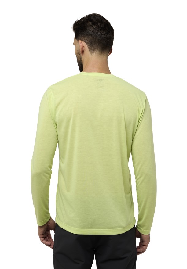 Yellow Jack Wolfskin Vonnan Ls Men T Shirts | 48384413