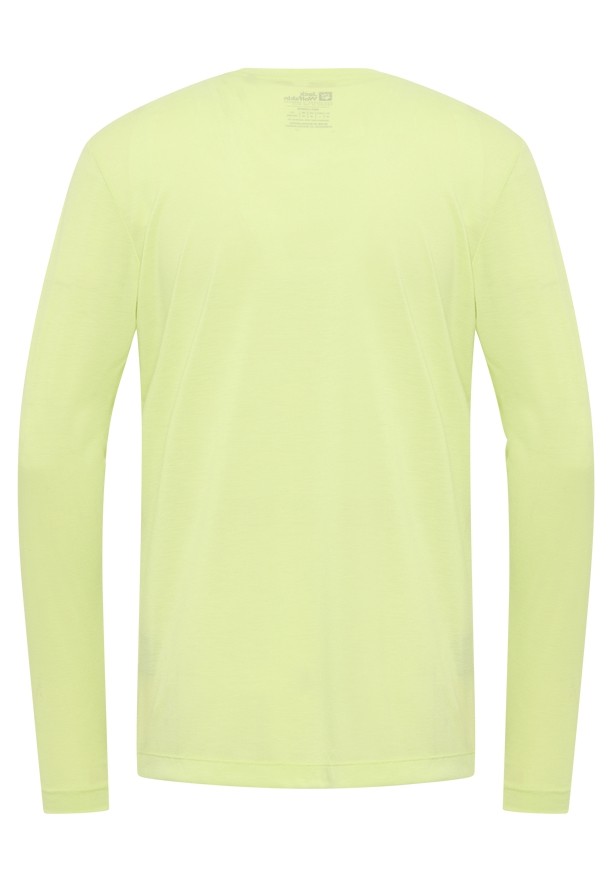 Yellow Jack Wolfskin Vonnan Ls Men T Shirts | 48384413