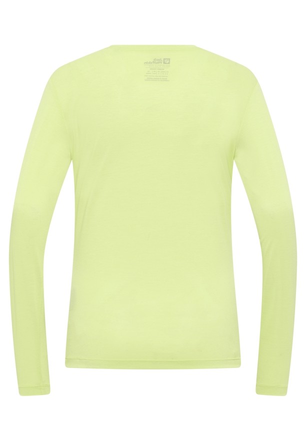 Yellow Jack Wolfskin Vonnan Ls Women T Shirts | 94403625