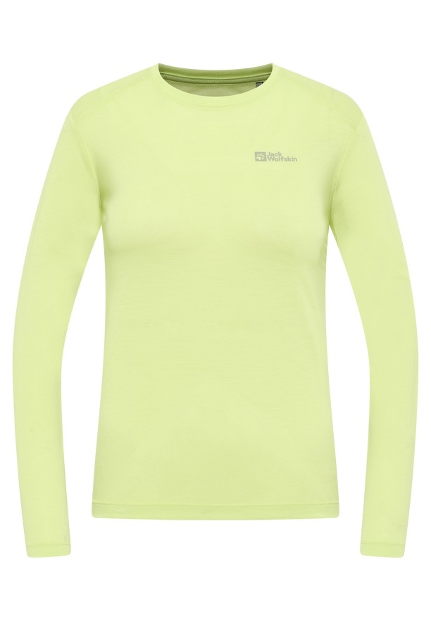 Yellow Jack Wolfskin Vonnan Ls Women T Shirts | 94403625